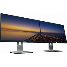 Two Dell Monitors 24 Inch Professional P2414H Rotating