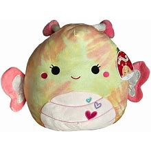 Squishmallows 16"" Balia The Butterfly Tie Dye Valentines Hearts Extra Large Toy