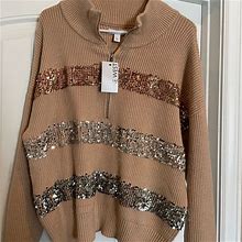 Nine West Womens Sweater - New Women | Color: Beige | Size: XL