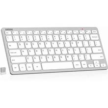 Arteck 2.4G Wireless Keyboard Ultra Slim And Compact Keyboard With Media Hotkeys For Computer Desktop PC Laptop Surface Smart TV And Windows 11/10/8