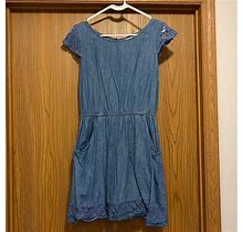 Rewind Dresses | Denim Dress | Color: Blue | Size: L