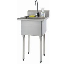TRINITY Stainless Steel Utility Sink With Faucet