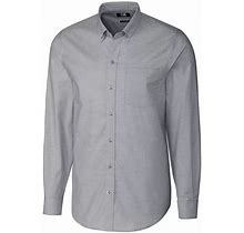Cutter & Buck Stretch Oxford Mens Big And Tall Long Sleeve Dress Shirt, Men's, Size: 2XL, Grey