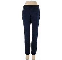 Style&Co Casual Pants - High Rise: Blue Bottoms - Women's Size P Petite