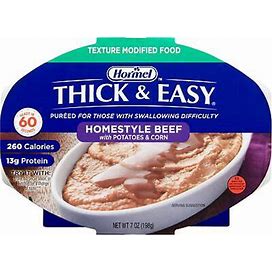 Thick & Easy Purees Puree 7 Oz. Tray Beef With Potatoes/Corn Ready To