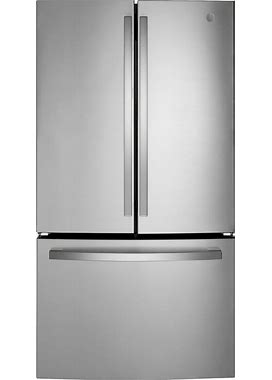 GE - 27.0 Cu. Ft. French Door Refrigerator With Internal Water Dispenser - Stainless Steel