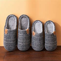 Mens Cozy Memory Foam Scuff Slippers Slip On Warm House Shoes With Fuzzy Plush Lining ,Indoor/Outdoor With Best Arch Surpport Sole ,Size 6-15