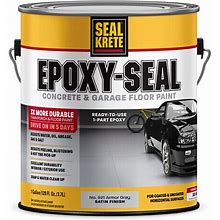 Armor Gray Seal Krete Epoxy-Seal Low VOC Concrete Garage Floor Paint-31739Gallon