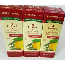 3X Nature's Truth 4 THRIVE CLEANSING ESSENTIAL OIL 15ML