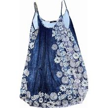 Lily Dresses | Lily Floral Flowy Dress (S) | Color: Blue/White | Size: S