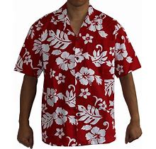 Made In Hawaii! Men's Hibiscus Flower Classic Hawaiian Shirts