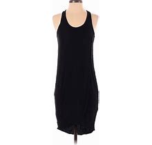 Gap Casual Dress - Shift Crew Neck Sleeveless: Black Solid Dresses - Women's Size X-Small