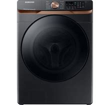 Samsung WF50BG8300A 27 Inch Wide 5 Cu. Ft. Energy Star Certified Front Loading Washing Machine With Super Speed Wash Brushed Black Laundry Appliances