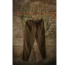 Linen Pants ILLUSTRATOR | Linen Tapered Pants With A High Waist | Drawstring Elastic Waist Pants | Loose Linen Pants | Bohemian Linen Pants