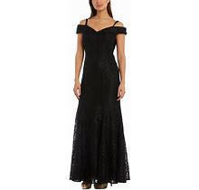 R&M Richards Womens Lace Maxi Formal Evening Dress Gown Petites BHFO 3629