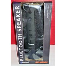 Sylvania Stealth Black Bluetooth Speaker IPX4 - Waterproof W/ Box