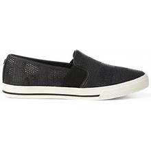 Ralph Lauren Jinny Woven Slip-On Sneaker - Size 7.5 in Black