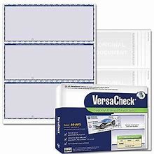 Secure Checks - 750 Blank Business Checks - Blue Premium - 250 Sheets