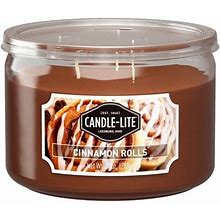 Candle-Lite 1879549 Scented Candle, Cinnamon Pecan Swirl Fragrance, Ca