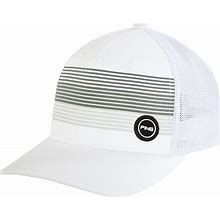 PING Fitted Sport Mesh Hat - White - S/M