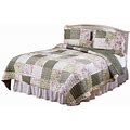 Rose Quilted Bedspread And Sham Set By Oakridge™ - King