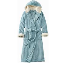 Women's Wicked Plush Robe Dusty Blue Extra Small, Fleece | L.L.Bean