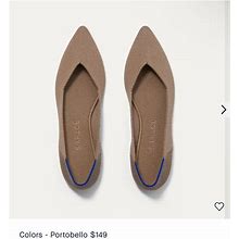 Rothy's Shoes | Rothy's The Point Portobello Tan Brown W Sz 8 Flats | Color: Tan | Size: 8
