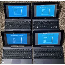 ASUS T100TAM-C12-GR 10.1" - Detachable 2-In-1 Touchscreen Tablet/Laptop LOT Of 4