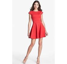 Ted Baker London Dresses | Red Fit & Flare By Ted Baker | Color: Orange/Red | Size: 3