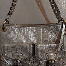 Coach Metallic Silver Handbag - Women | Color: Silver