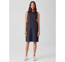Eileen Fisher Pima Cotton Stretch Jersey Tank Dress - Blue - Casual Dresses Size 3X