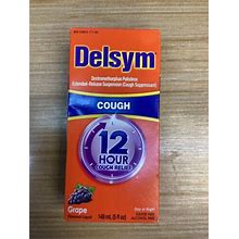 Delsym 12 Hour Cough Relief Alcohol Free Grape Flavored Liquid Cough