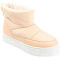 Journee Collection Womens Sethie Flat Heel Winter Boots | White | Regular 10 | Boots Winter Boots | Comfort