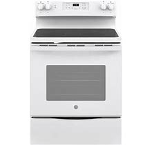 GE 5.3 Cu. Ft. Free-Standing Electric Range In White | Conn's