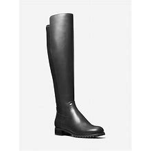 Michael Kors Outlet Britt Riding Boot In Black - Size 7 By Michael Kors Outlet