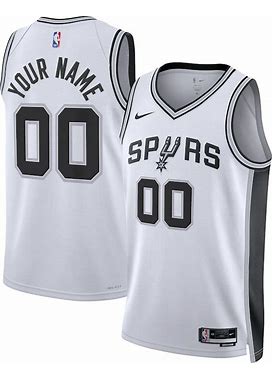 Men's Nike White San Antonio Spurs Swingman Custom Jersey - Association Edition Size: S