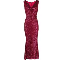 TALBOT RUNHOF Sequin-Embellished Gown Red