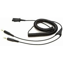 Plantronics QD To 2 X 3.5mm Cable For PC Soundcard Connection