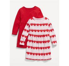 Old Navy Long-Sleeve Fit & Flare Dress 2-Pack For Toddler Girls