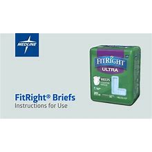 Medline Fitright Basic Incontinence Briefs 2XL | 60-70 in / Case Of 100