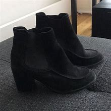 Sam Edelman Shoes | Black Chelsea Ankle Boot Heels | Color: Black | Size: 9