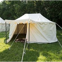 Medieval Natural Burgundian 5x8 m Functional Waterproof Tent Camping Larp Event