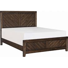 Queen Bed Sets - Queen Bed - Patton Queen Wood Panel Bed - Brown - 63"W X 86"D X 53"H At Living Spaces