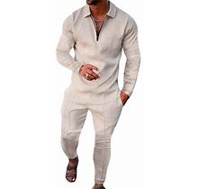 Colisha Tracksuit Set For Mens Casual Jogging Outfit Two Pieces Loungewear 2 Piece Sweat Suits With Pockets Hcxtz-1 XXL