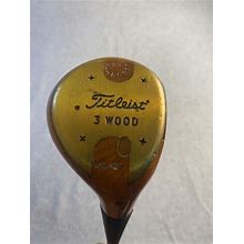 Titleist Golf W5451 Persimmon Driver 3 Wood Right Steel Dynamic Stiff