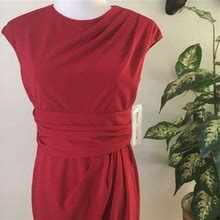Maggy London Red Dress/ Fully Lined/ Size 8/ Nwot | Color: Red | Size: 8