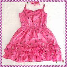 Cherokee Dresses | Cherokee Pink Floral Dress Kids L 10/12 | Color: Pink | Size: Lg