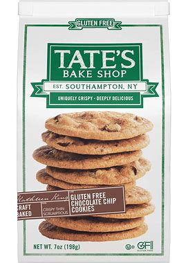 Tate's Bake Shop Gluten Free Chocolate Chip Cookies, Gluten Free Cookies, 7 Oz