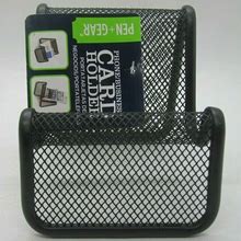 Office Desk Metal Wire Mesh Business Card Display Holder Or Phone
