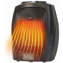 Black+Decker Personal Ceramic Heater | Black | One Size | A/C + Air Quality Indoor Heaters | Easy Setup | Back To College | Dorm Essentials